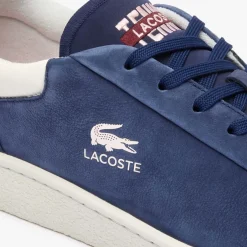 Lacoste Lineshot Leather Logo Trainers in Blue