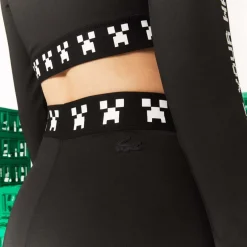 Lacoste Live x Minecraft Bike Shorts in Black