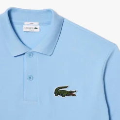 Lacoste Loose Fit L.12.12 Piqué Polo Shirt in Blue