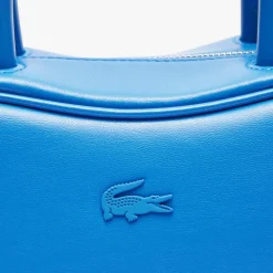 Lacoste Lora Small Leather Purse in Blue