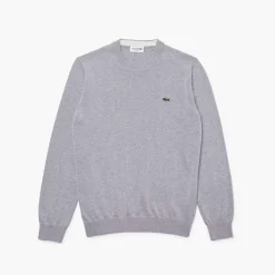 Lacoste Mens Knitted Jumper in Grey