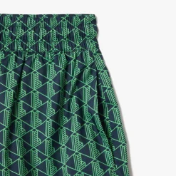 Lacoste Monogram Print Bermuda Shorts in Multi colour