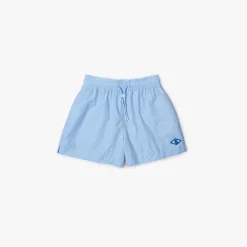 Lacoste Monogram Print Shorts in Blue