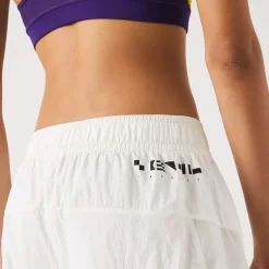 Lacoste Nautical Print Track Pants in Cream