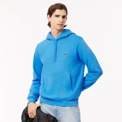 Lacoste Organic Cotton Hoodie in Blue
