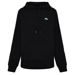 Lacoste Over The Head Hoodie in Black