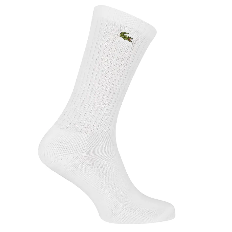 Lacoste Pack Crew Socks in White