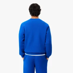 Lacoste Piqué Badge Accent Sweatshirt in Blue