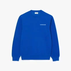 Lacoste Piqué Badge Accent Sweatshirt in Blue