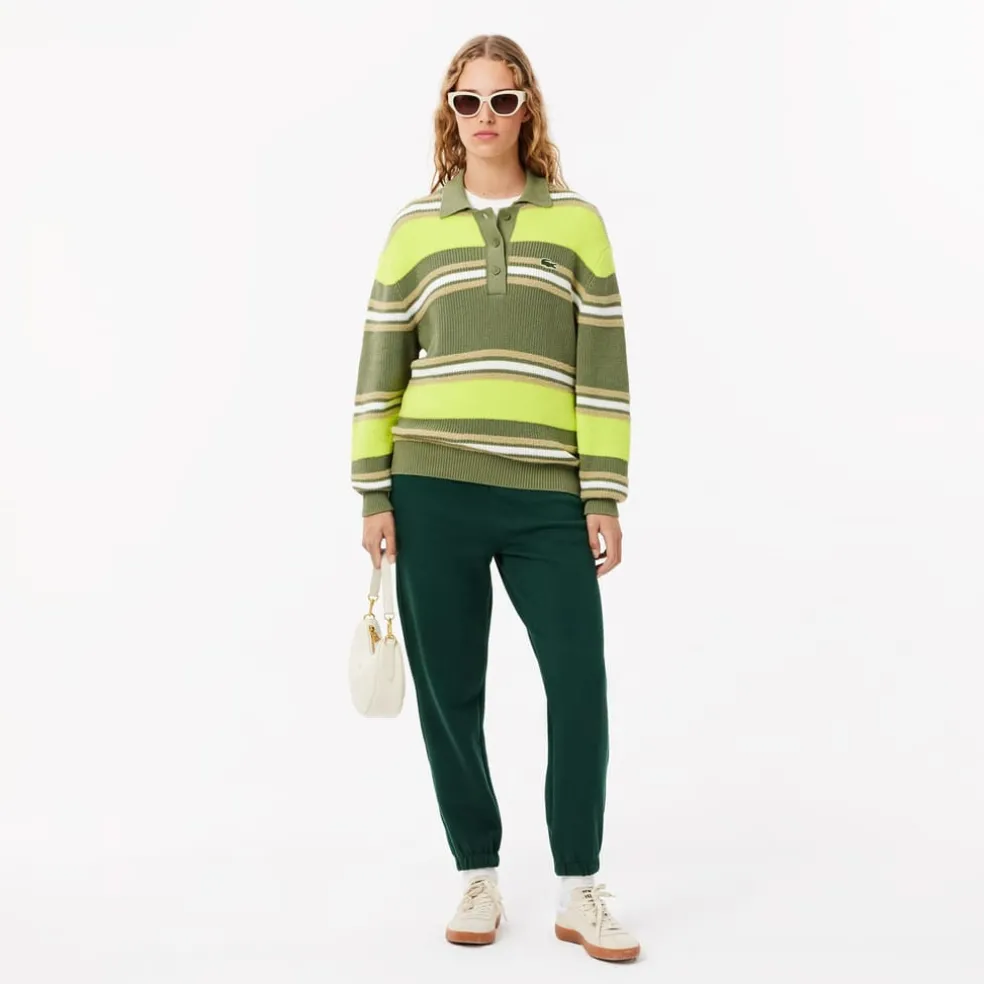 Lacoste Piqué Sweatpants in Green