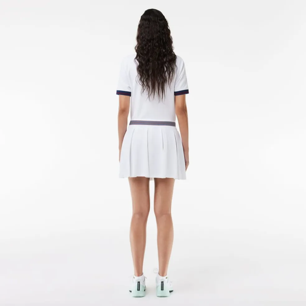 Lacoste Piqué Tennis Skirt in White
