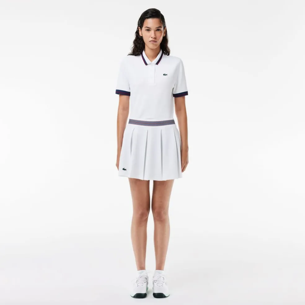 Lacoste Piqué Tennis Skirt in White