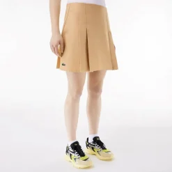 Lacoste Pleated Skirt in Beige