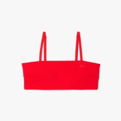 Lacoste Quick Dry UV Protect Technical Bralette in Red