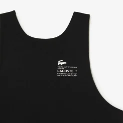 Lacoste Quick-Dry Recycled Polyamide Stretch Bra in Black