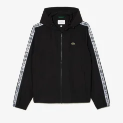 Lacoste Recycled Polyester Track Jacket in Black