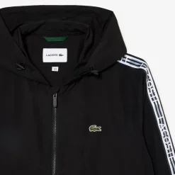 Lacoste Recycled Polyester Track Jacket in Black