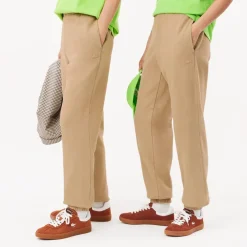 Lacoste Regular Fit Cotton Sweatpants in Beige