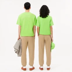 Lacoste Regular Fit Cotton Sweatpants in Beige