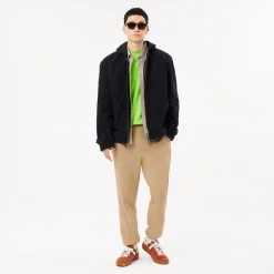 Lacoste Regular Fit Cotton Sweatpants in Beige