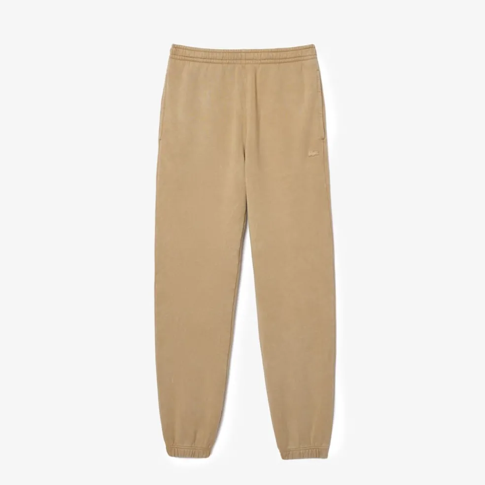 Lacoste Regular Fit Cotton Sweatpants in Beige