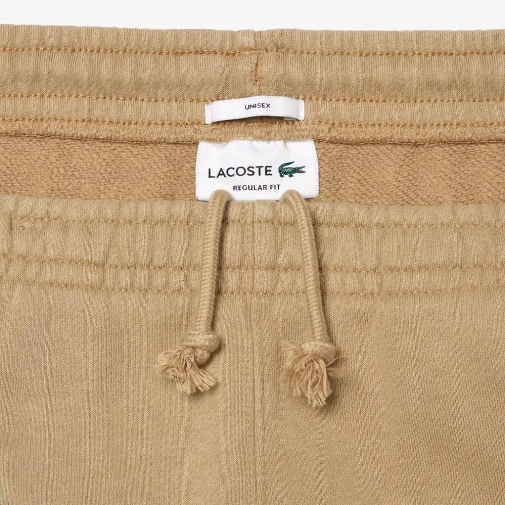 Lacoste Regular Fit Cotton Sweatpants in Beige