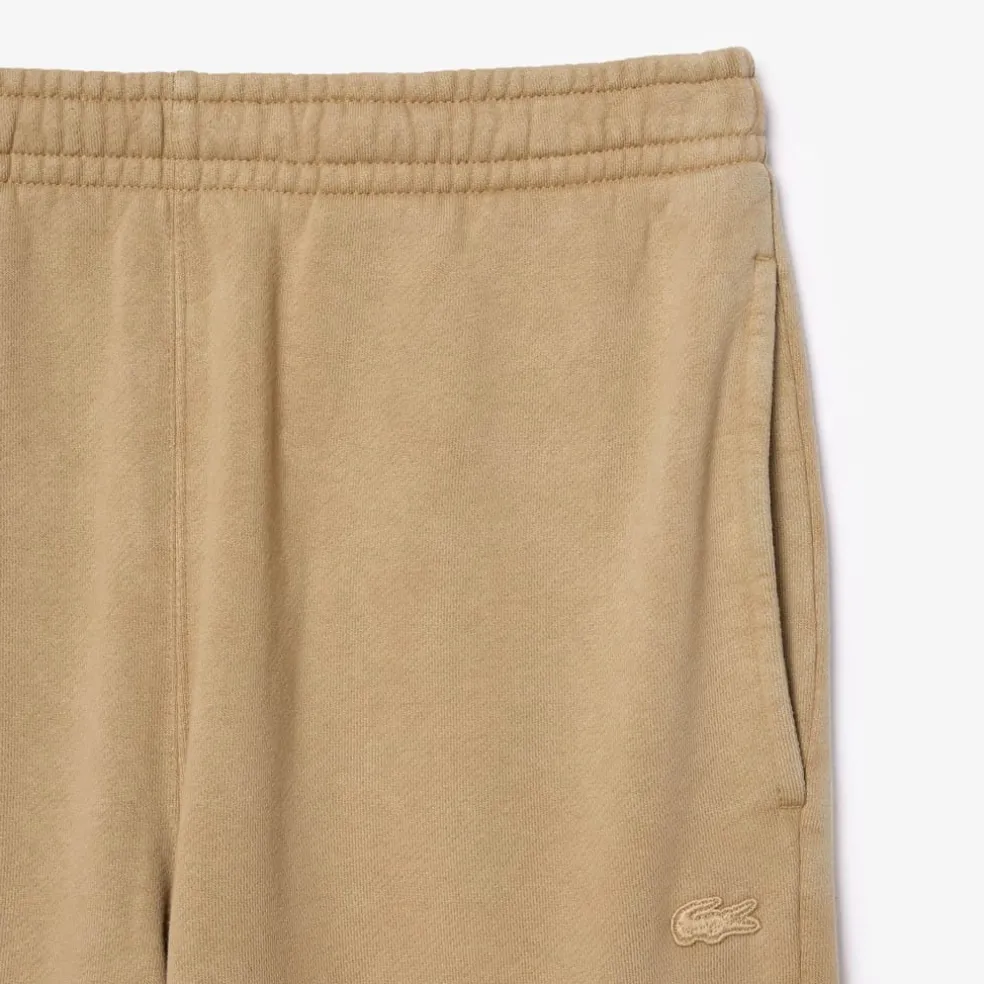 Lacoste Regular Fit Cotton Sweatpants in Beige