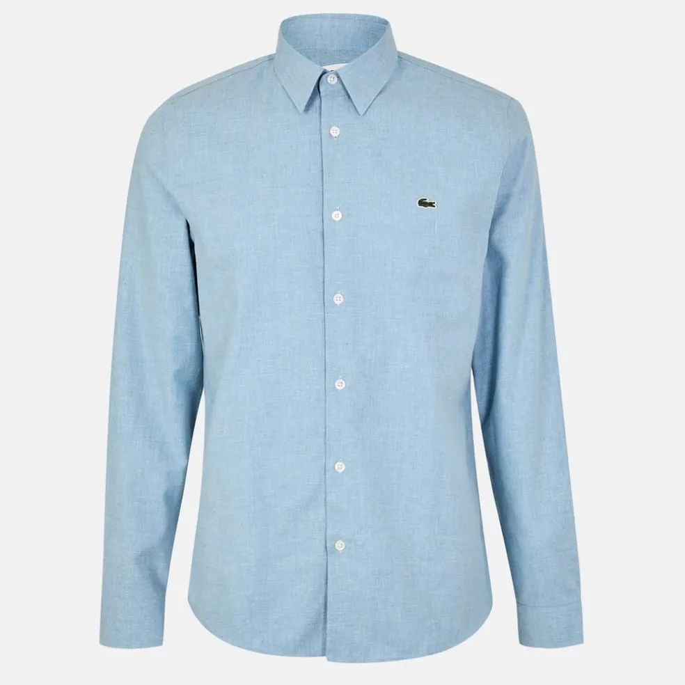 Lacoste Regular Fit Long Sleeve Shirt in Blue