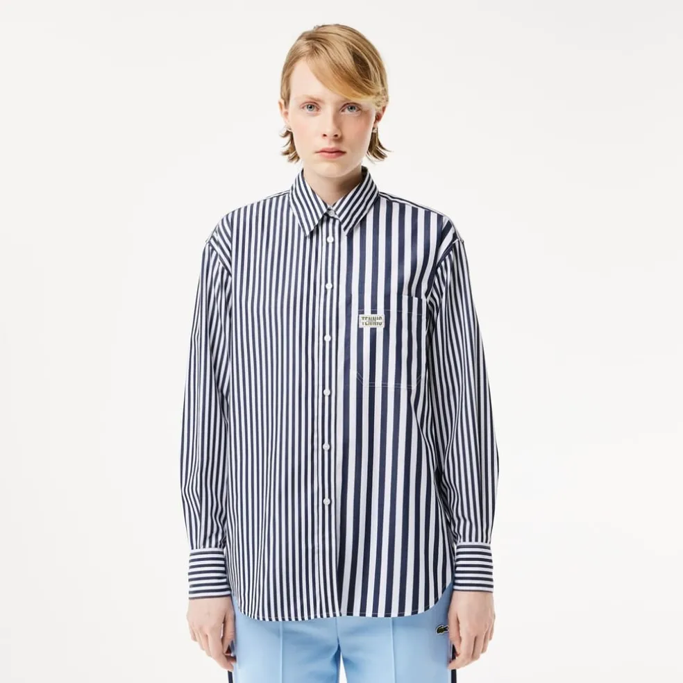 Lacoste Regular Fit Long Sleeve Shirt in Blue