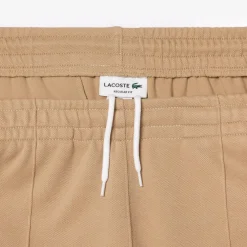 Lacoste Regular Fit Piqué Sweatpants in Beige