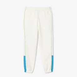 Lacoste Regular Fit Piqué Sweatpants in White blue