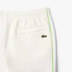 Lacoste Regular Fit Piqué Sweatpants in White blue