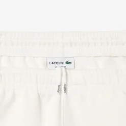 Lacoste Regular Fit Piqué Sweatpants in White blue