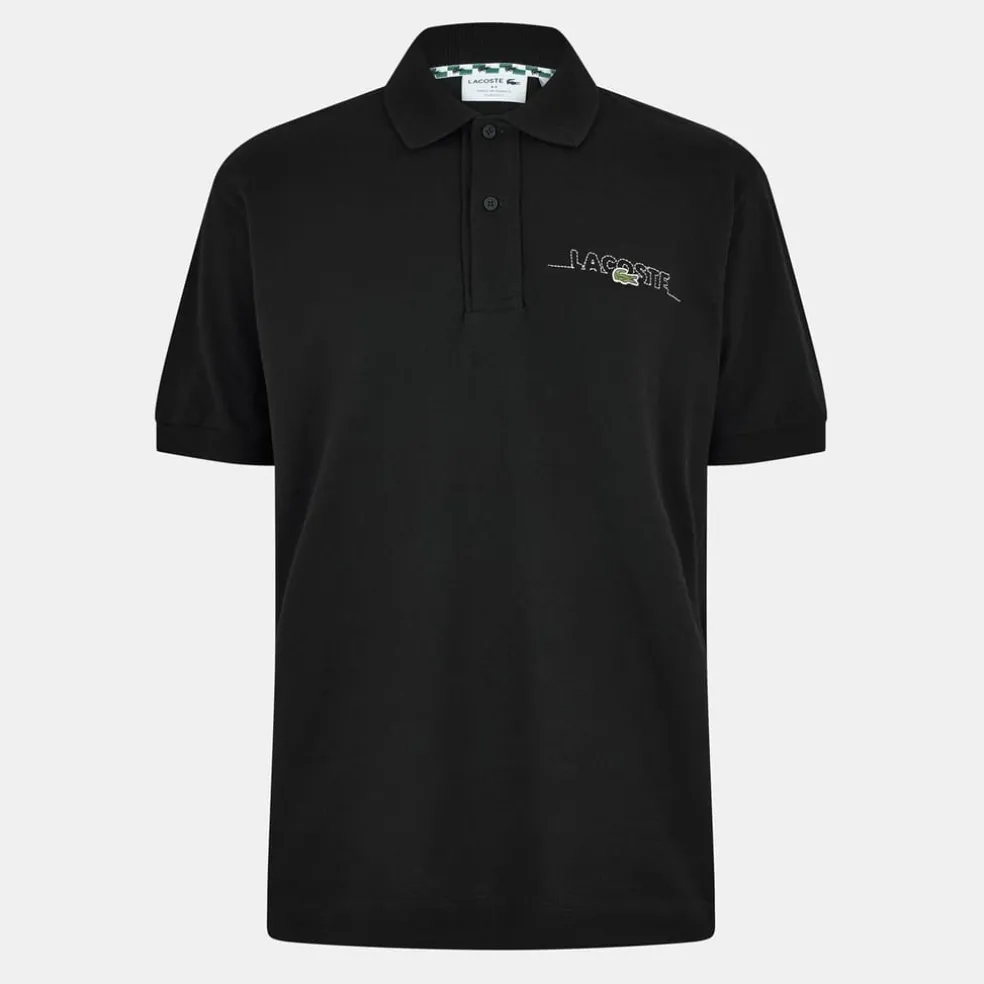 Lacoste Regular Fit Short Sleeve Polo Shirt in Black