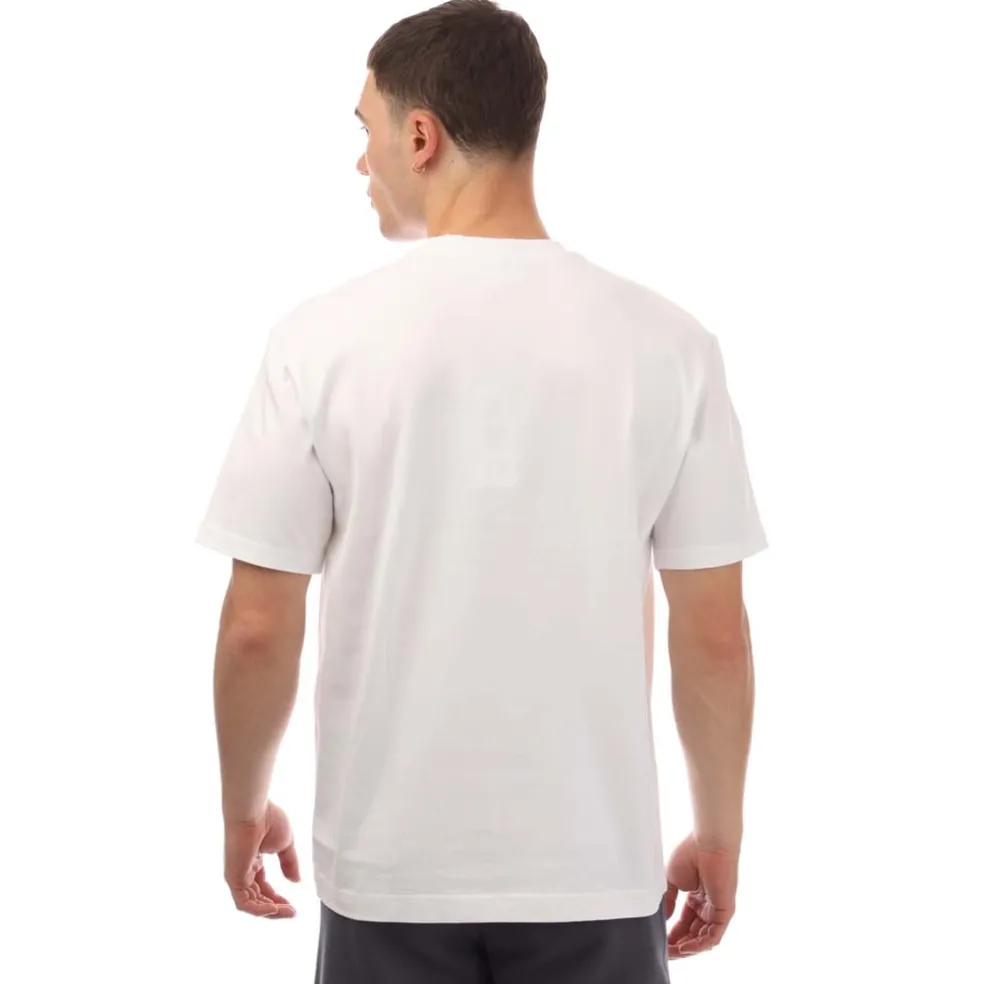Lacoste Relaxed Fit René Print T-Shirt in White