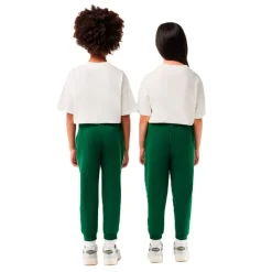 Lacoste Ribbed Cuff Straight Leg Joggers in Green