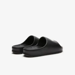 Lacoste Serve 2.0 Sliders in Black-White