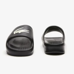 Lacoste Serve 2.0 Sliders in Black-White