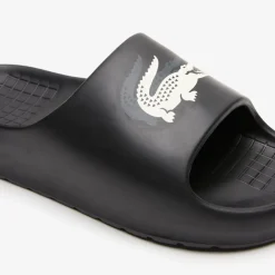 Lacoste Serve 2.0 Sliders in Black-White