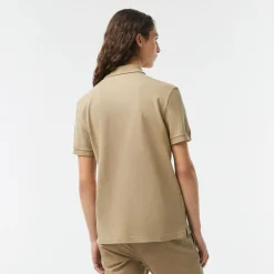 Lacoste Slim Fit L.12.12 Piqué Polo Shirt in Brown