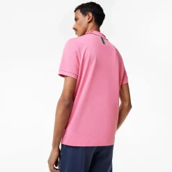 Lacoste Slim Fit Movement Polo Shirt in Pink