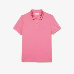 Lacoste Slim Fit Movement Polo Shirt in Pink