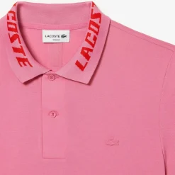 Lacoste Slim Fit Movement Polo Shirt in Pink