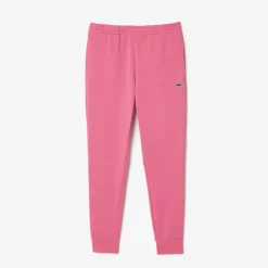 Lacoste Slim Fit Organic Cotton Joggers in Pink