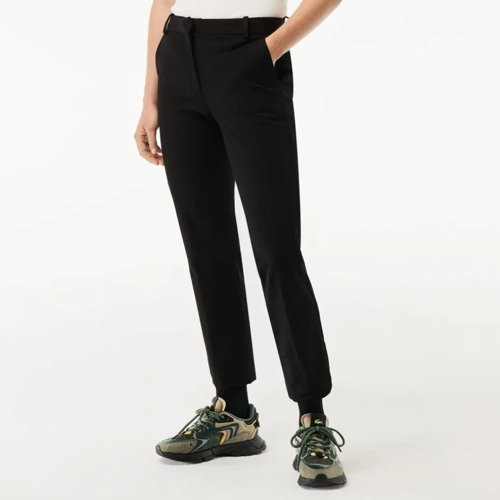 Lacoste Slim Fit Stretch Cotton Chinos in Black