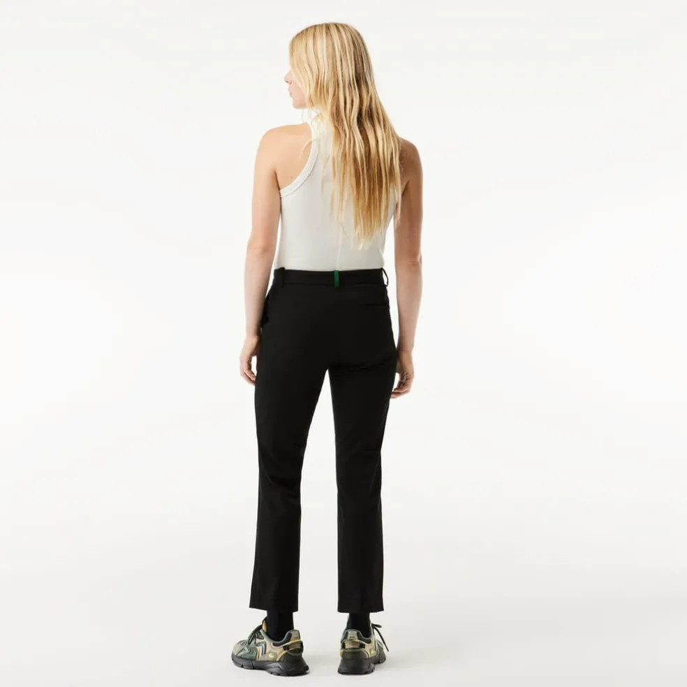 Lacoste Slim Fit Stretch Cotton Chinos in Black