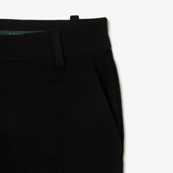 Lacoste Slim Fit Stretch Cotton Chinos in Black
