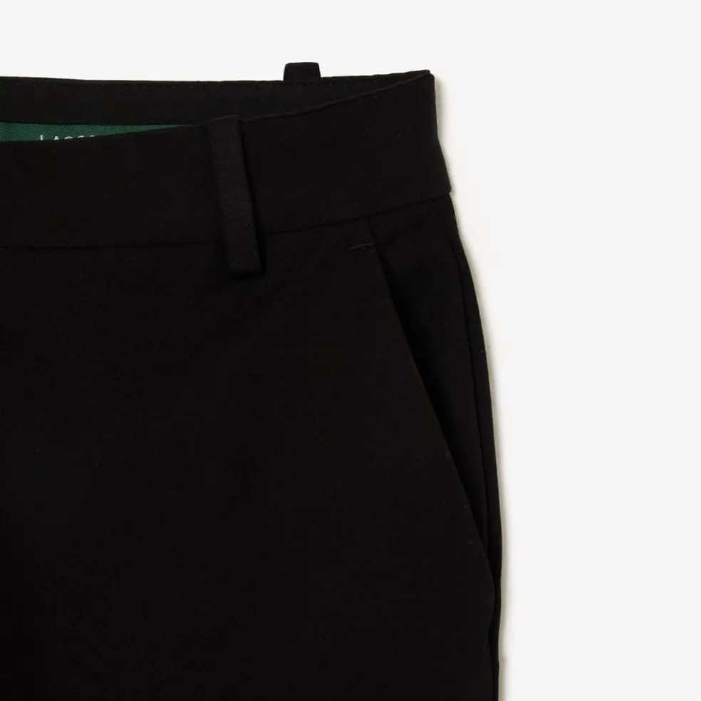 Lacoste Slim Fit Stretch Cotton Chinos in Black