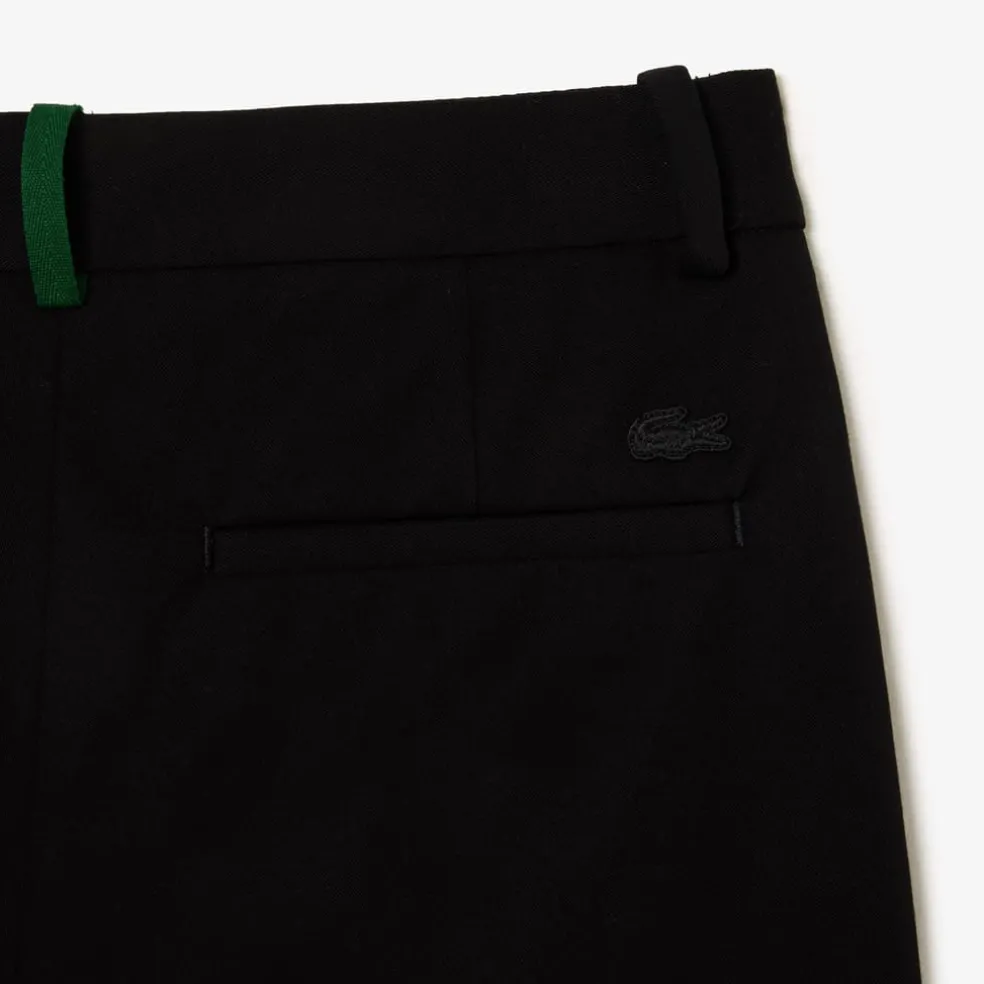 Lacoste Slim Fit Stretch Cotton Chinos in Black