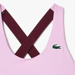 Lacoste Sport Sport Breathable Stretch Bralette in Pink